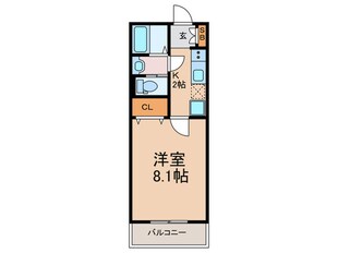 CASA姫里の物件間取画像